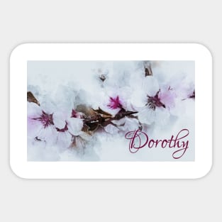 Cherry Blossom Designer Artwork Name Dorothy Sticker